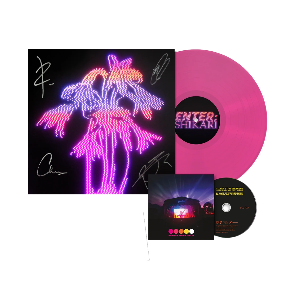 Autographed! Dancing On The Frontline - 12-inch Vinyl + Blu-Ray - Neon Pink