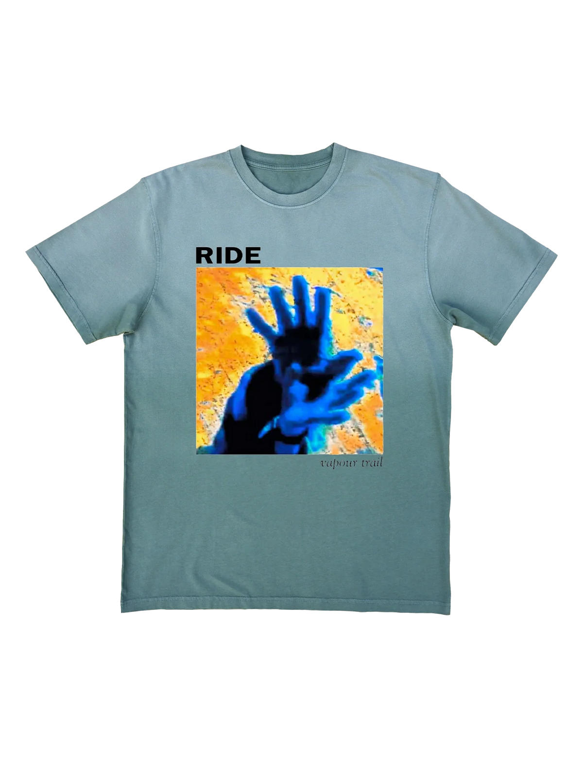 Vapour Trail - ミネラルウォッシュ フォレストグリーンTシャツ
